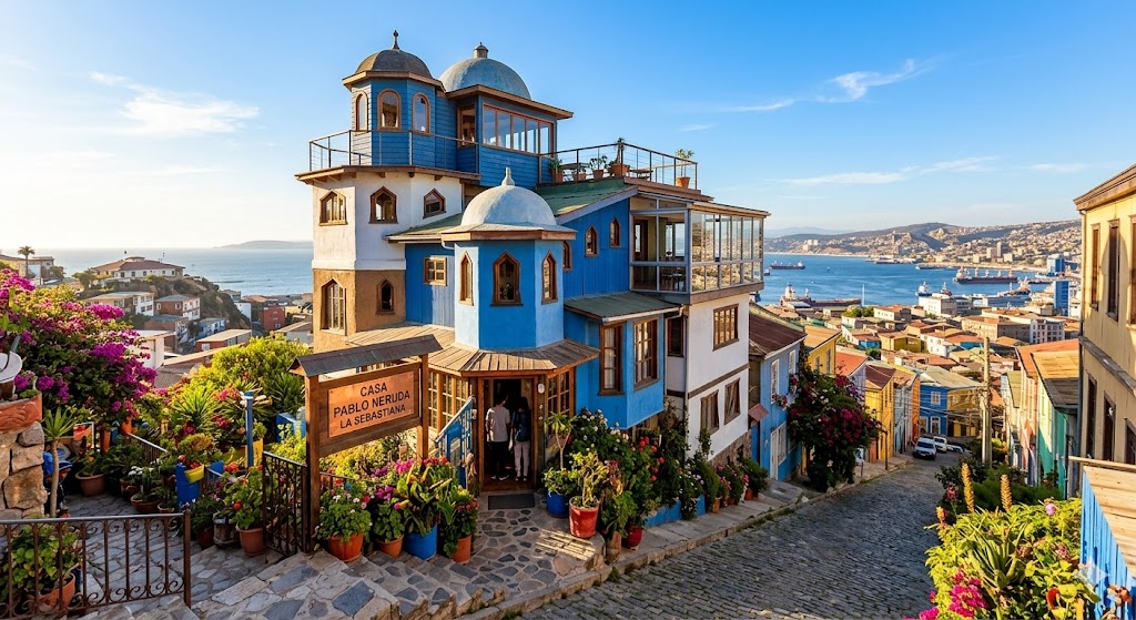 Santo Domingo y Casa Pablo Neruda: Te invitamos a vivir una experiencia mágica donde conocerás uno de los aviares más grandes de Sudamérica. También conocerás la casa del poeta Pablo Neruda apreciando la belleza del lugar donde hizo su poesía.